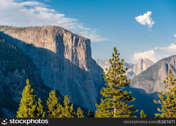 Yosemite National Park Valley summer landscape. California, USA.