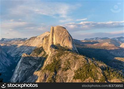 Yosemite National Park Valley summer landscape from Glacier Point. California, USA.