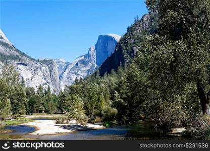 Yosemite Valley with Half Dome in the background