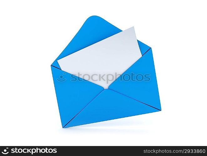You&acute;ve got new mail (3d isolated on white background objects series)