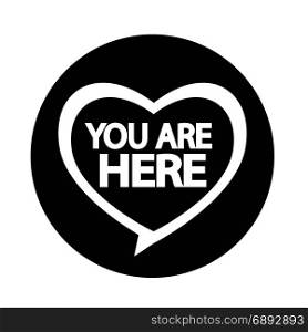 You are here icon