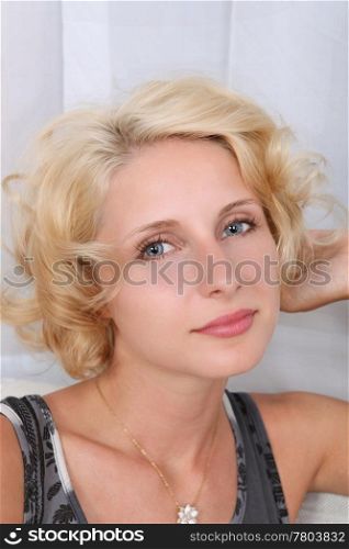 young adult blonde woman