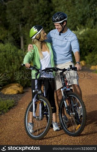 Young Adults on Bikes