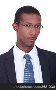 Young African American businessman