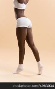 Young african athletic girl posing