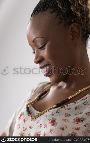 Young african woman portrait