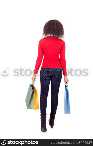 Young and beautiful woman with shopping bags