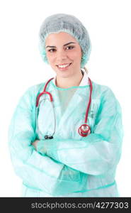 Young and successful doctor posing