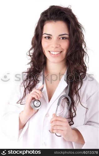 Young and successful doctor posing