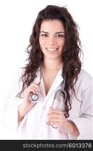Young and successful doctor posing