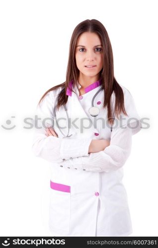 Young and sucessful medic posing
