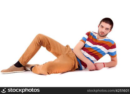 Young and very handsome man posing