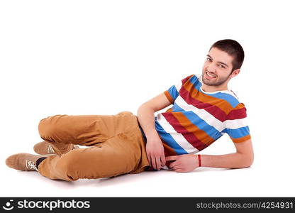 Young and very handsome man posing