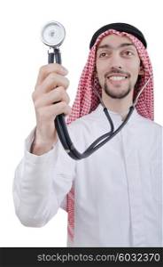 Young arab doctor with stethoscope