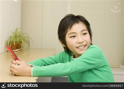 Young asian boy portrait