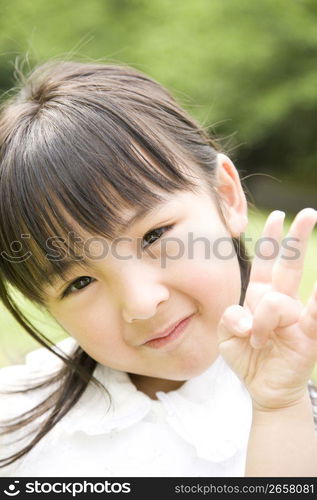 Young asian girl portrait