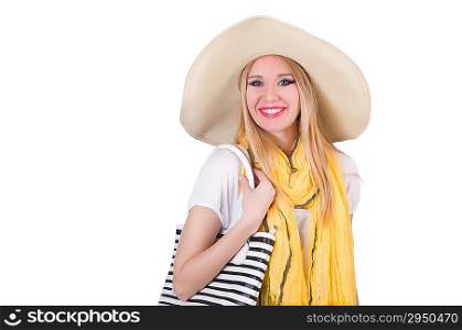 Young attractive woman ready for summer vacation