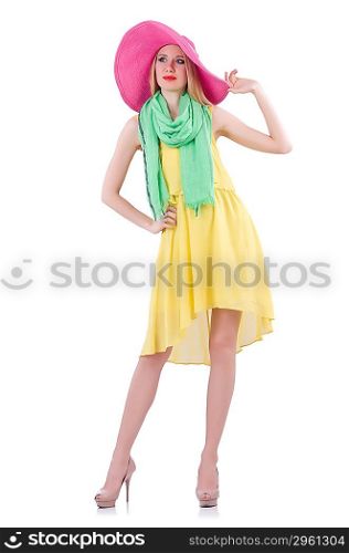 Young attractive woman ready for summer vacation