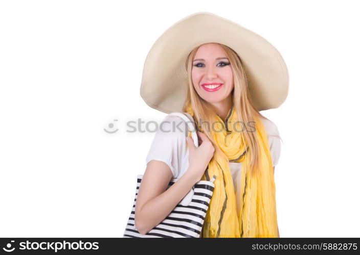 Young attractive woman ready for summer vacation