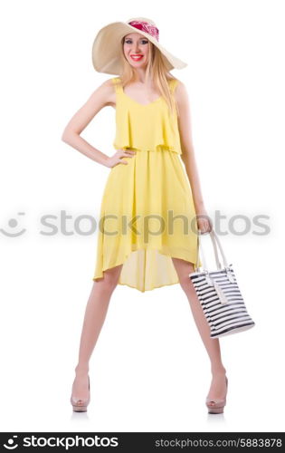 Young attractive woman ready for summer vacation