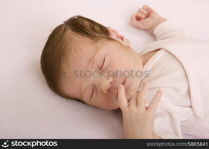 young baby portrait, studio picture