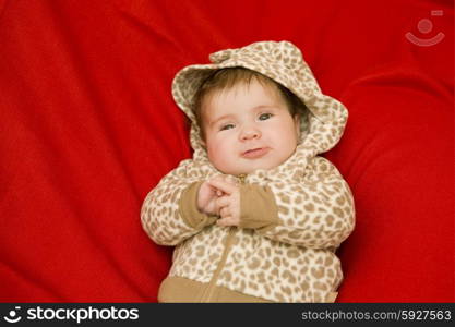 young baby portrait, studio picture