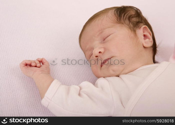 young baby portrait, studio picture