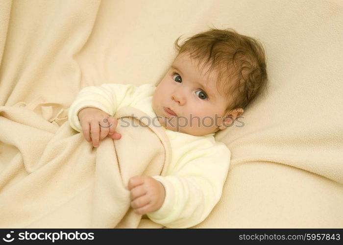 young baby portrait, studio picture