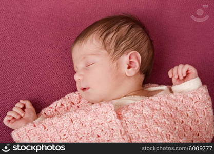 young baby portrait, studio picture