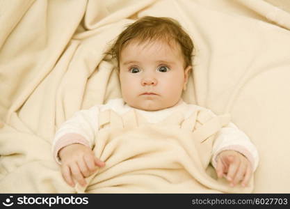 young baby portrait, studio picture