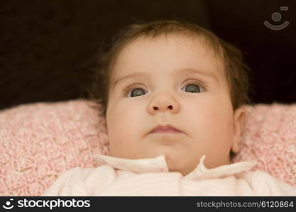 young baby portrait, studio picture