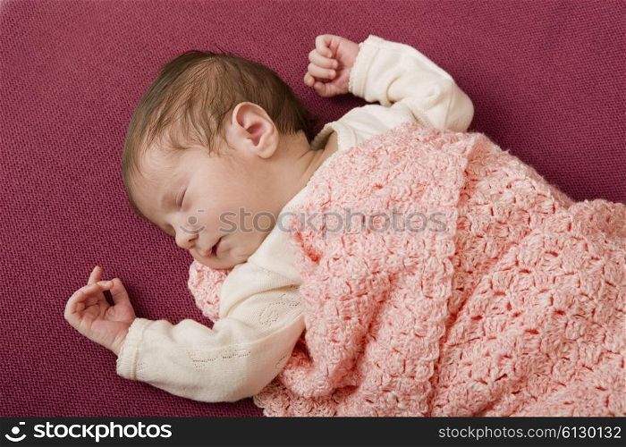 young baby portrait, studio picture