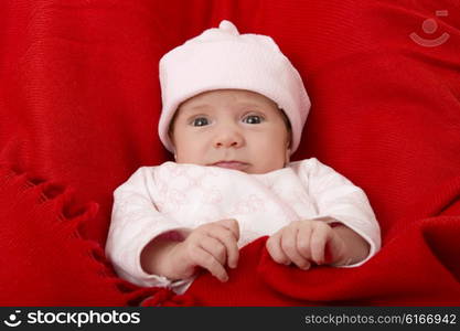 young baby portrait, studio picture