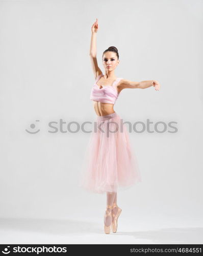 Young ballerina (on grey version)