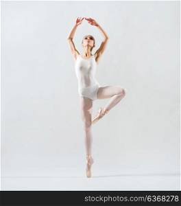 Young ballerina (on grey version)