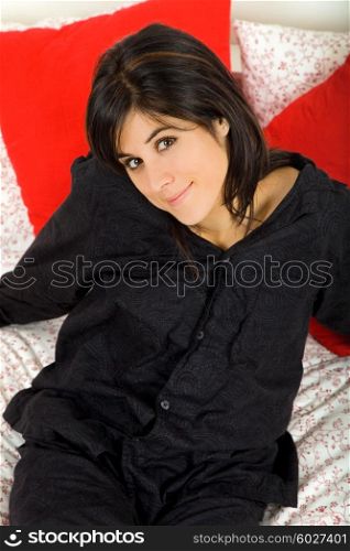 young beautiful sensual woman in bed