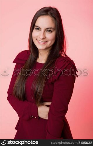 young beautiful woman close up portrait