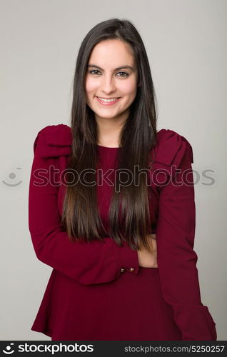 young beautiful woman close up portrait