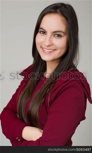 young beautiful woman close up portrait. young woman