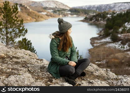 young beautiful woman nature 2