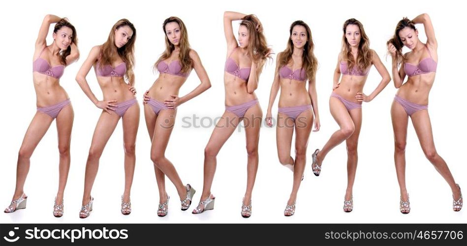 young beautiful women in underwear