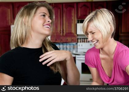 Young Beautiful Women with lovely smiles laughing