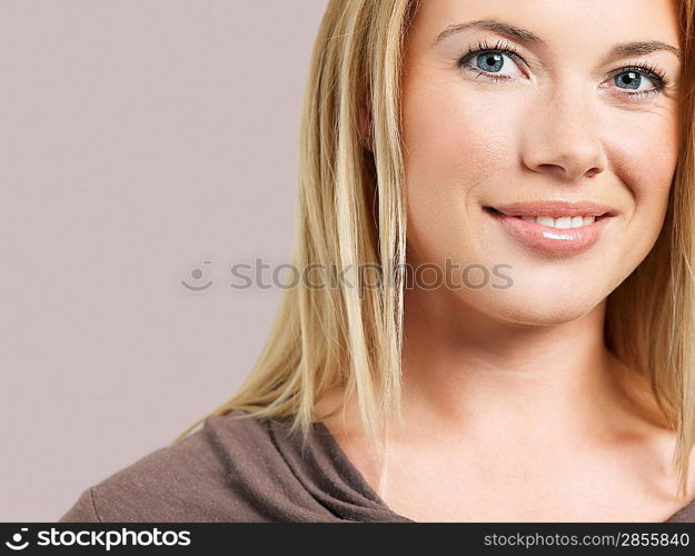 Young Blond Woman Smiling