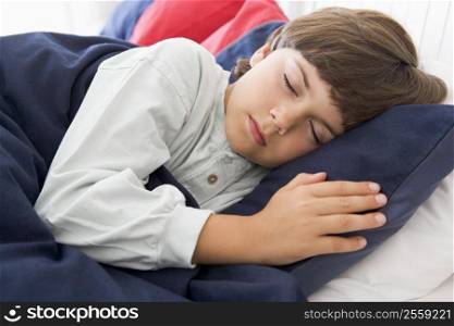 Young Boy Asleep In His Bed