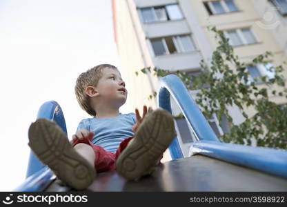 Young boy in playground