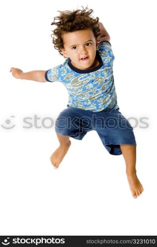 Young Boy Jumping
