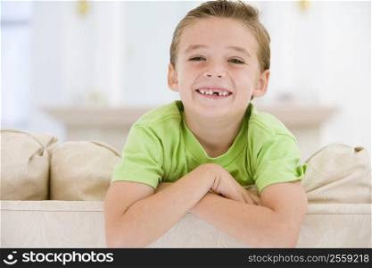 Young Boy Smiling At Camera