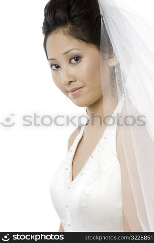 Young Bride With Veil