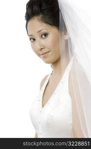 Young Bride With Veil