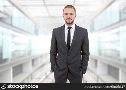 young business happy man at the office